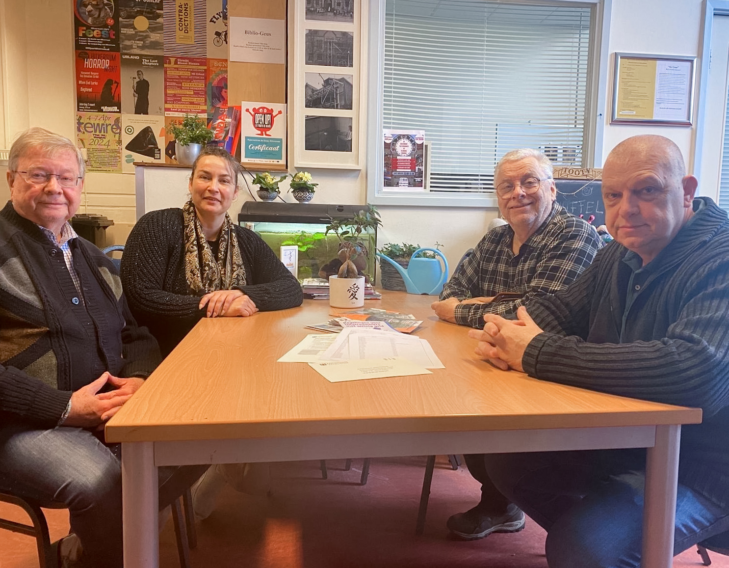 Hans, Bianca, Meijndert en Ed van De Geus